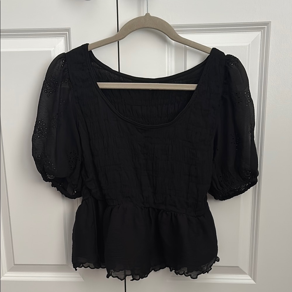 Elegant Black Women's Top